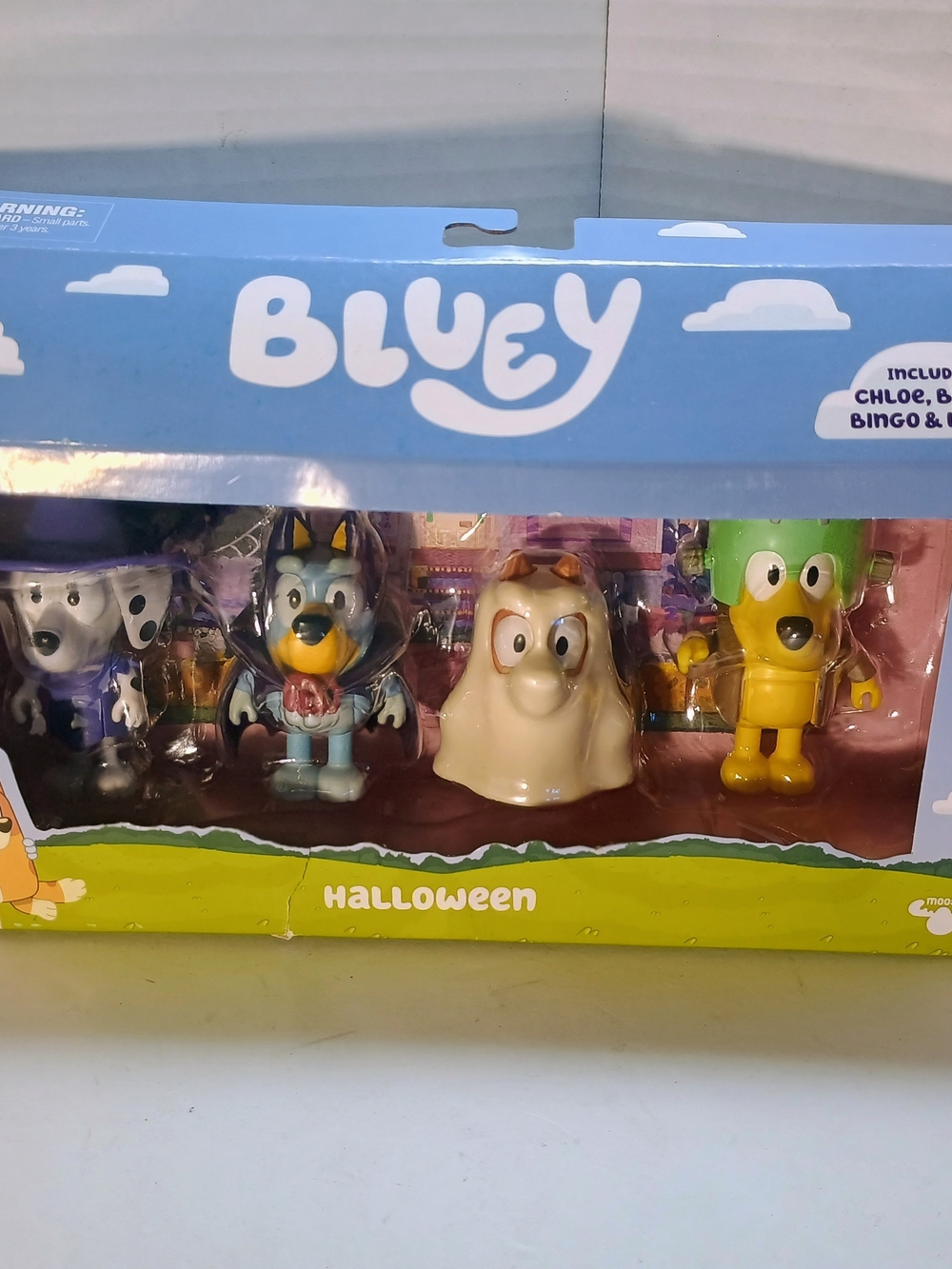 Bluey Halloween 4 Pack 2.5 inch Figures Bluey Bingo Chloe & Lucky Toys
